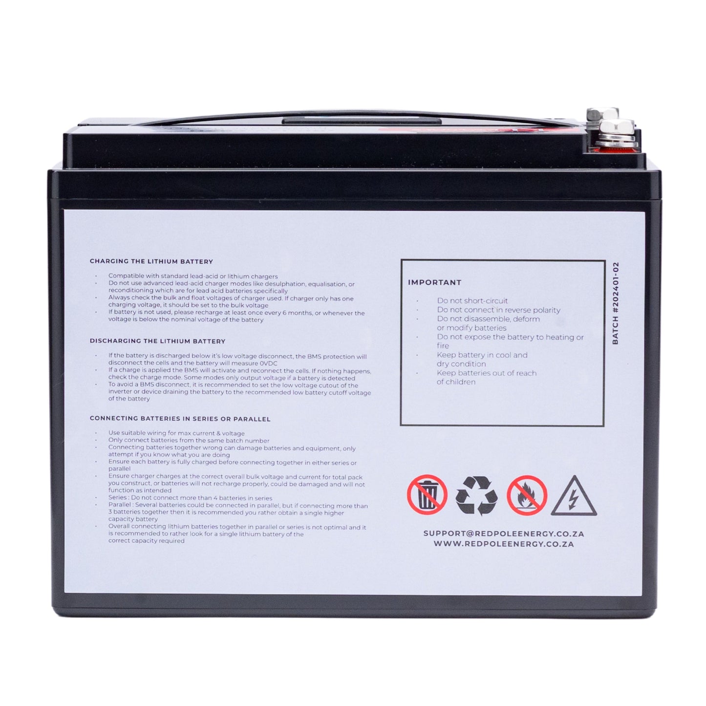 12V 60Ah 720Wh Lithium Battery