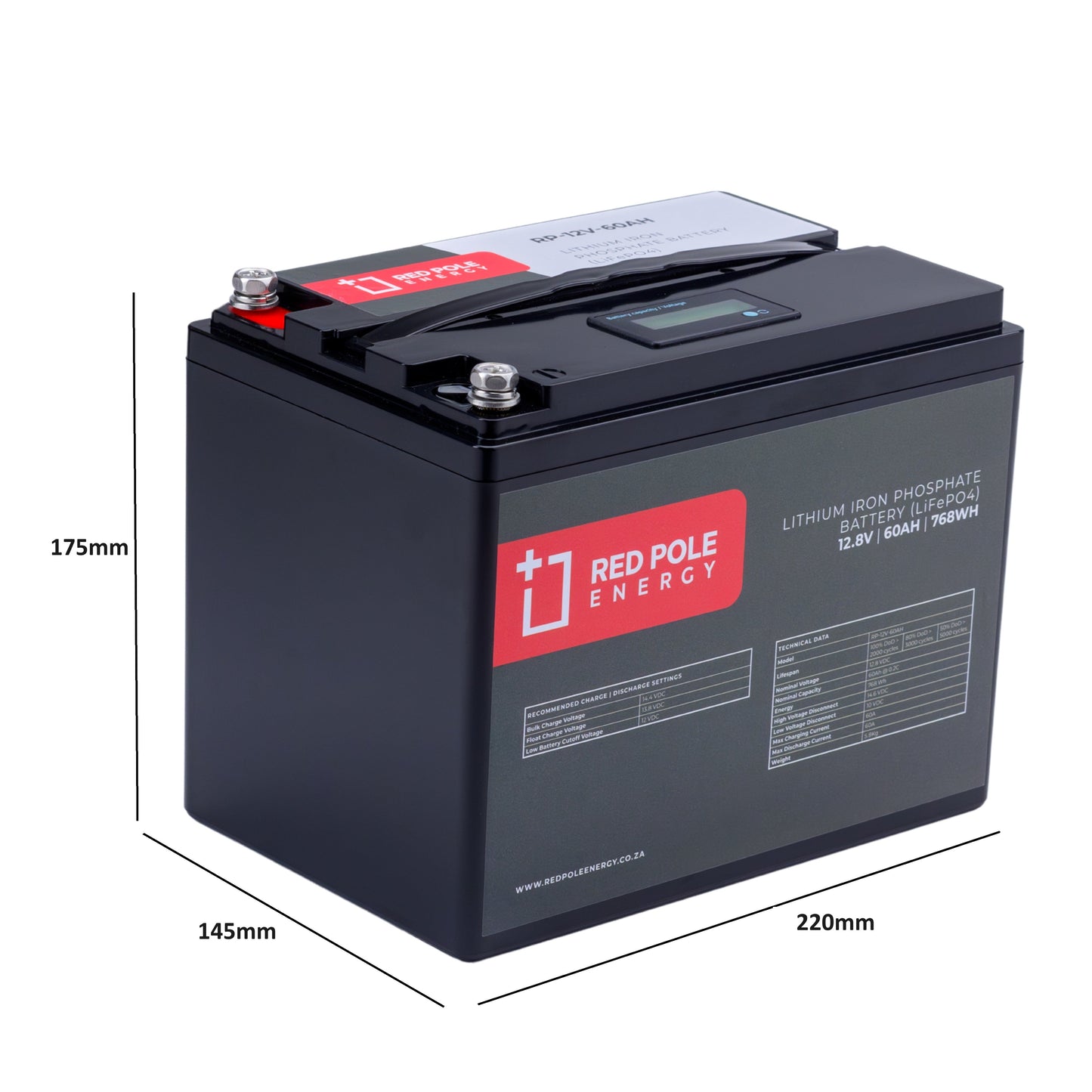 12V 60Ah 720Wh Lithium Battery