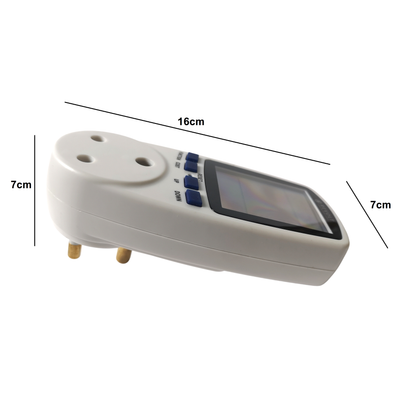 Showing Dimensions of the Electricity Meter - Power Meter - Watt Meter in centirmetres