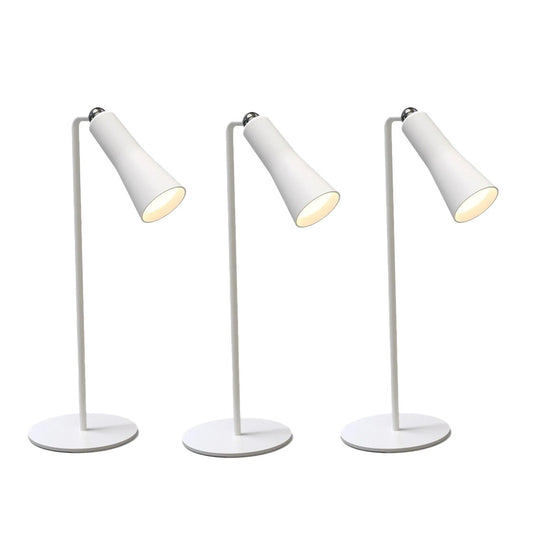 Rechargeable Bedside Lamp - White-Set of 3