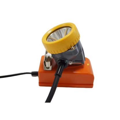 Corded LED Mining Cap Lamp, Battery Pack & Charger